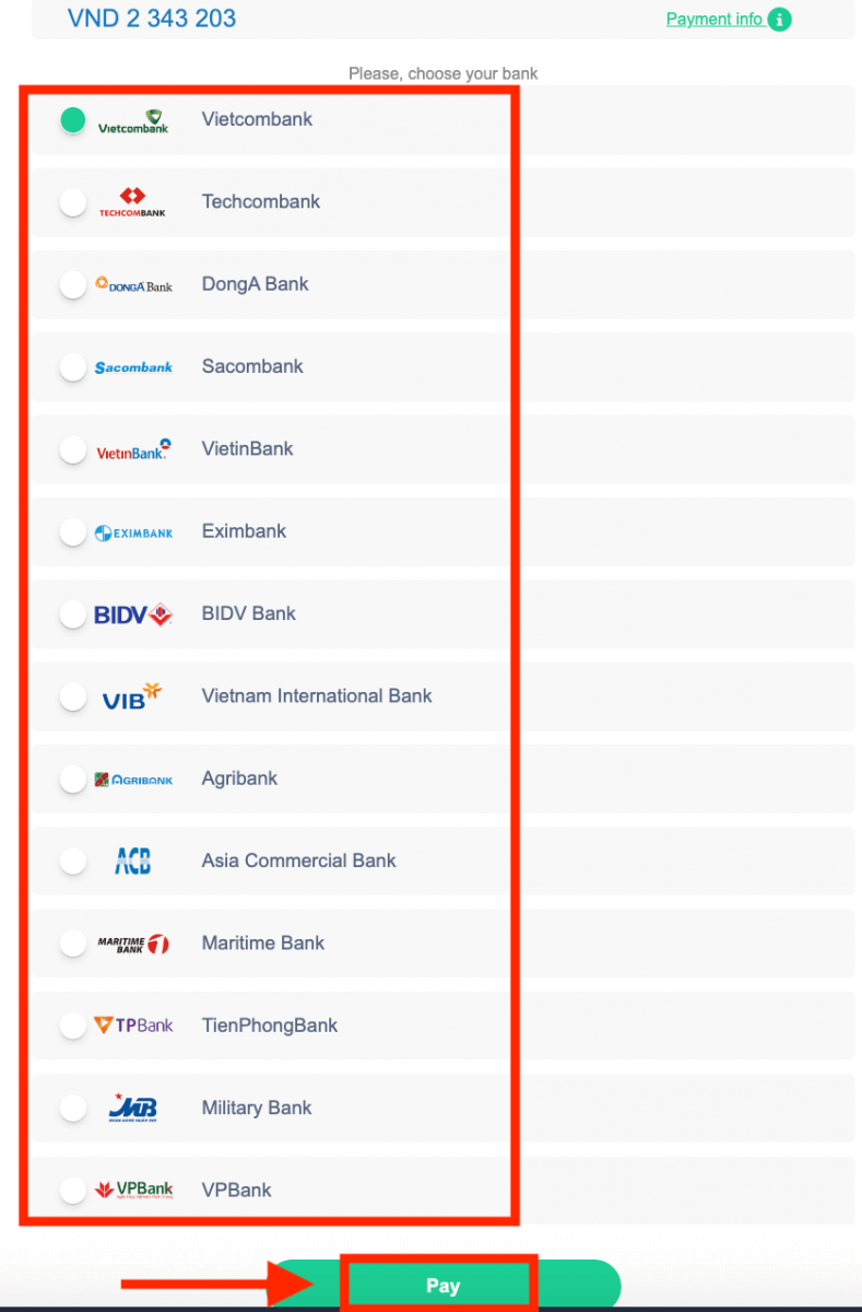 Deposite dinheiro em ExpertOption via cartões bancários (Visa / Mastercard), Internet Banking, pagamentos eletrônicos (MoMo, Perfect Money) e criptomoeda no Vietnã Deposite dinheiro em ExpertOption via cartões bancários (Visa / Mastercard), Internet Banking, pagamentos eletrônicos (MoMo, Perfect Money) e criptomoeda no Vietnã