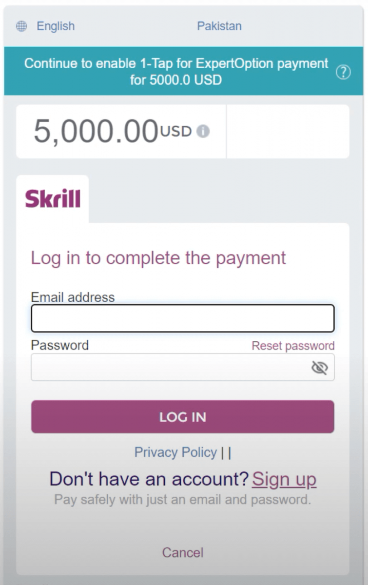Deposit Money in ExpertOption via Bank Cards (Visa / Mastercard), E-payments and Cryptocurrency in Singapore Deposit Money in ExpertOption via Bank Cards (Visa / Mastercard), E-payments and Cryptocurrency in Singapore