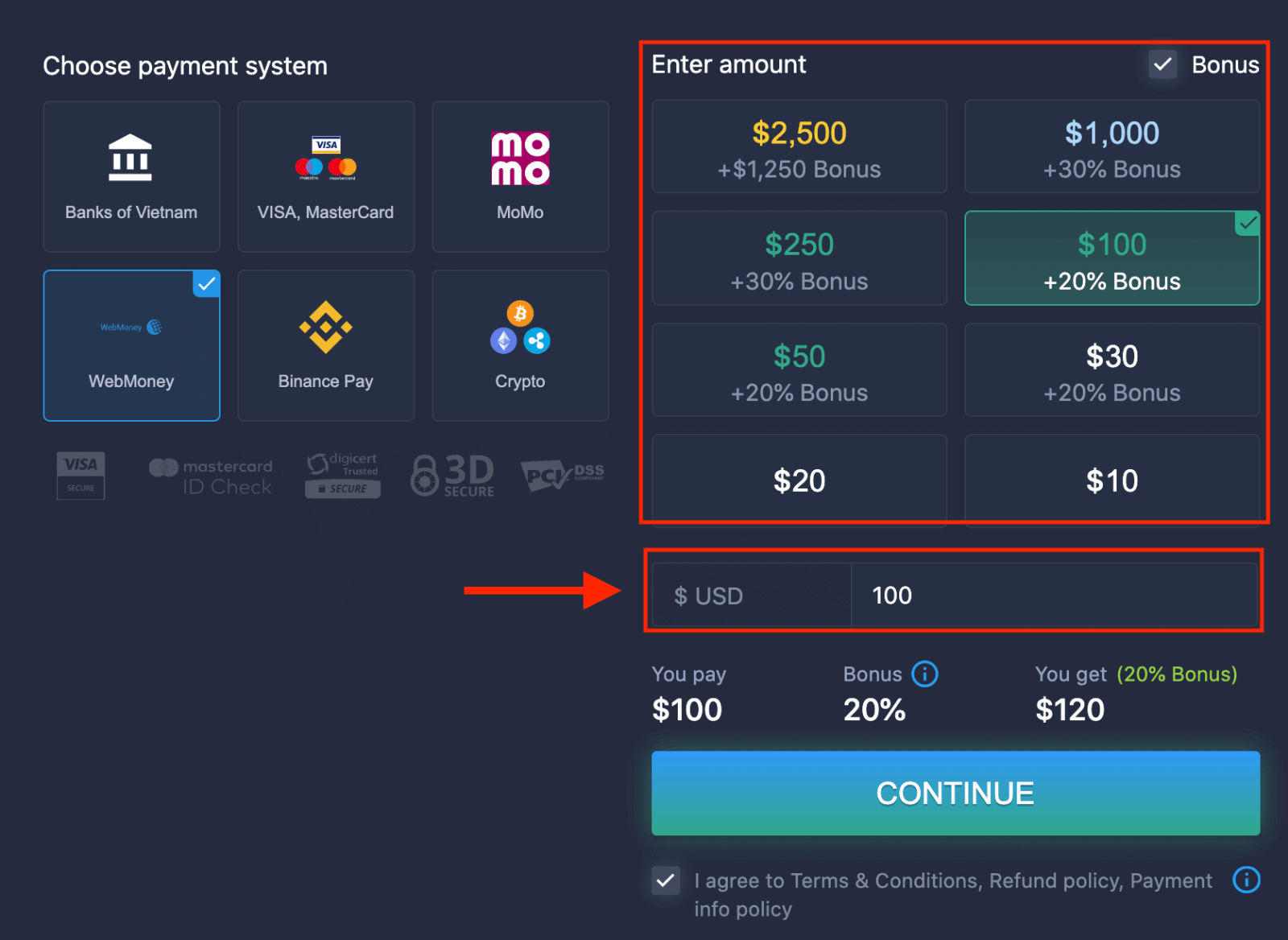 Cómo iniciar sesión y depositar dinero en ExpertOption Cómo iniciar sesión y depositar dinero en ExpertOption