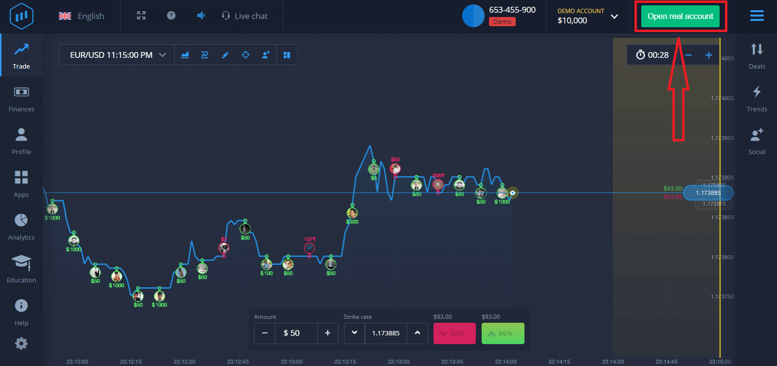 Comment ouvrir un compte de trading et s'inscrire sur ExpertOption