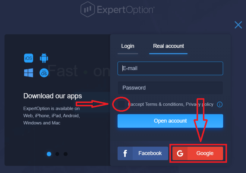 How to Open a Trading Account and Register at ExpertOption