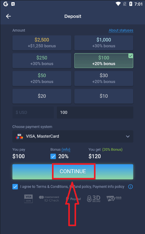 วิธีเปิดบัญชีบน ExpertOption