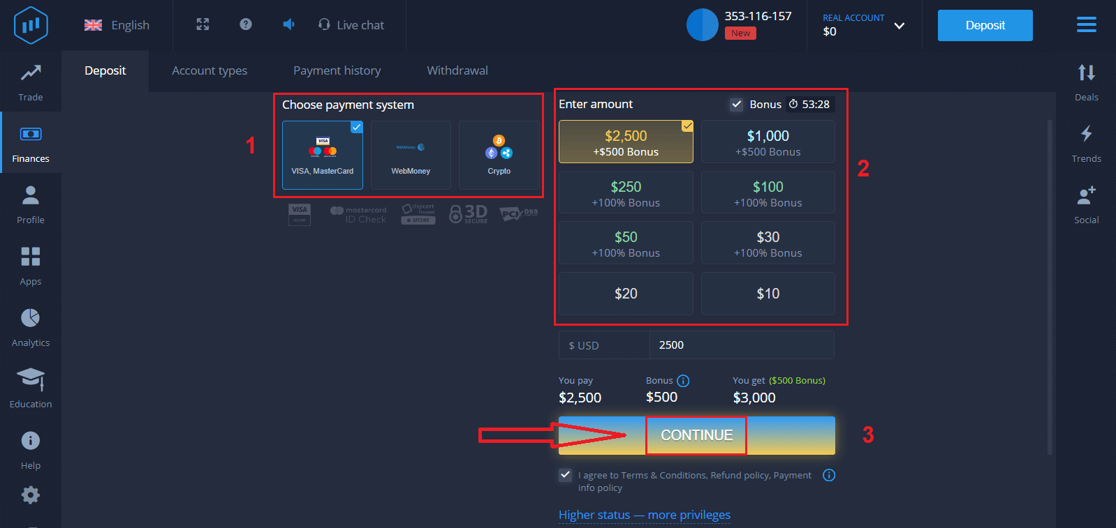 Comment se connecter et retirer de l'argent d'ExpertOption Comment se connecter et retirer de l'argent d'ExpertOption